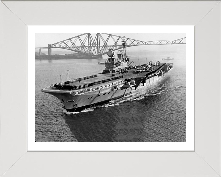 HMS Hermes R12 Royal Navy Centaur class Aircraft carrier Photo Print or Framed Print - Hampshire Prints