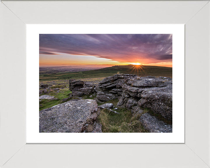 Dartmoor national park Devon at sunset Photo Print - Canvas - Framed Photo Print - Hampshire Prints