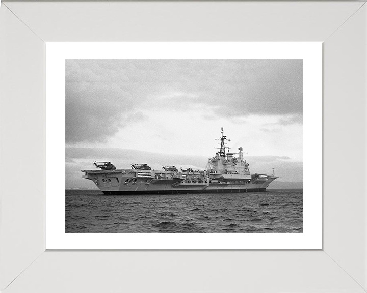 HMS Hermes R12 Royal Navy Centaur class Aircraft carrier Photo Print or Framed Print - Hampshire Prints