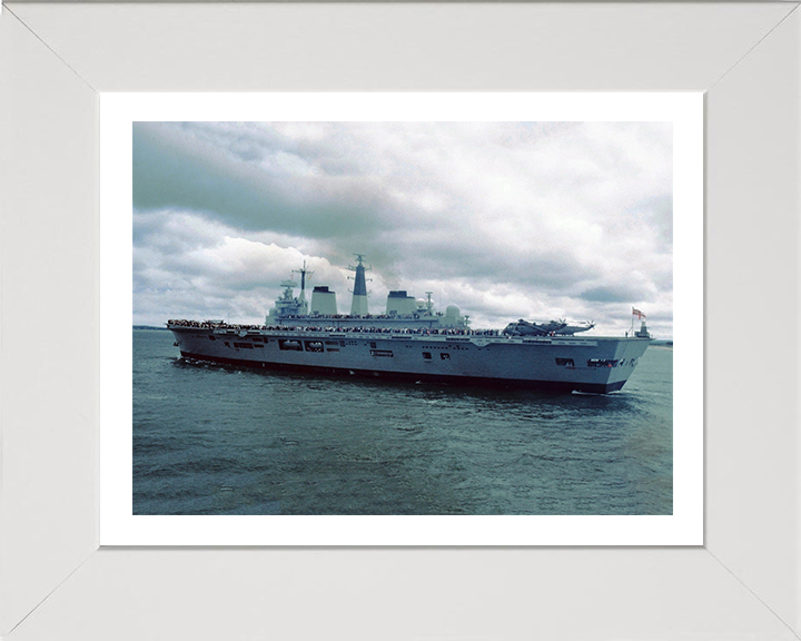 HMS Illustrious R06 Royal Navy Invincible class Aircraft Carrier Photo Print or Framed Print - Hampshire Prints