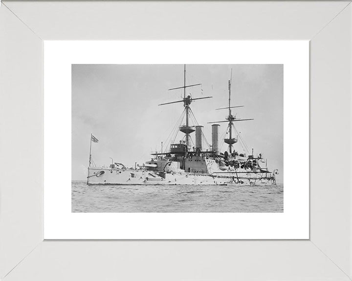 HMS Hood (1859) Royal Navy cruiser Photo Print or Framed Photo Print - Hampshire Prints