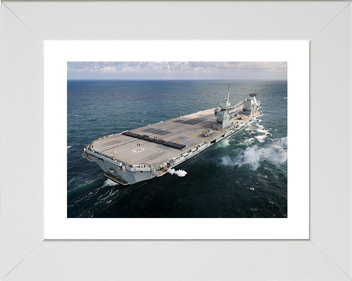 HMS Queen Elizabeth R08 Royal Navy Queen Elizabeth Class Aircraft Carrier Photo Print or Framed Print - Hampshire Prints