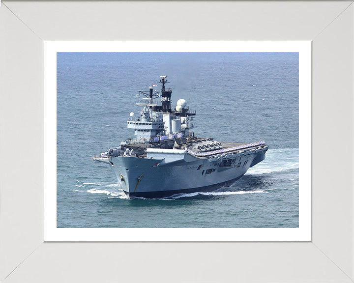 HMS Illustrious R06 Royal Navy Invincible class Aircraft Carrier Photo Print or Framed Print - Hampshire Prints