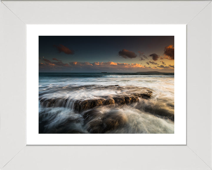 Osmington Bay Dorset at sunset Photo Print - Canvas - Framed Photo Print - Hampshire Prints