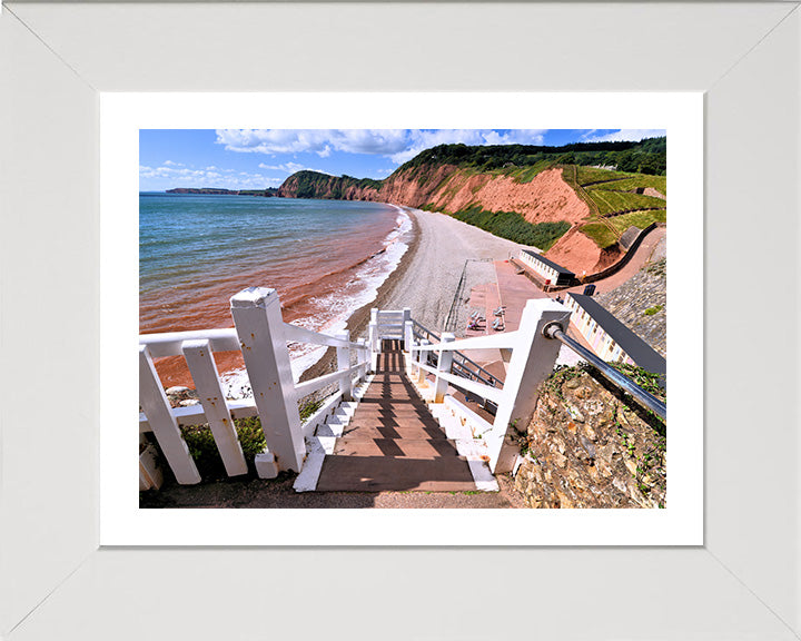 Jacob’s Ladder beach Sidmouth Devon Photo Print - Canvas - Framed Photo Print - Hampshire Prints