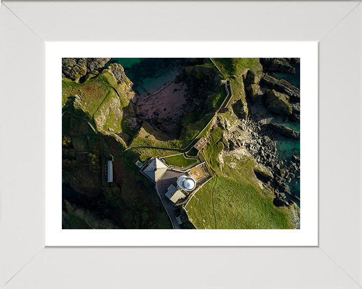 Start Point Lighthouse Devon from above in spring Photo Print - Canvas - Framed Photo Print - Hampshire Prints