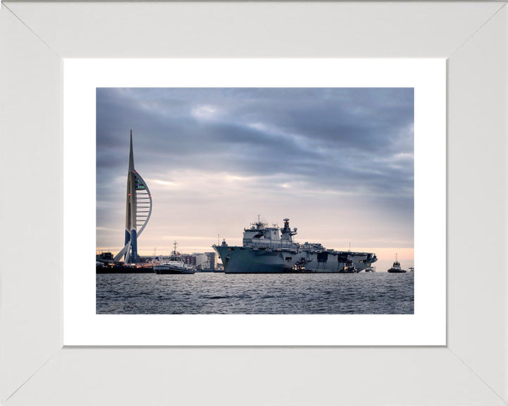 HMS Ocean L12 Royal Navy helicopter carrier Photo Print or Framed Print - Hampshire Prints