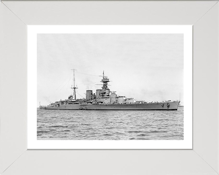 HMS Hood (51) Royal Navy Admiral class battlecruiser Photo Print or Framed Print - Hampshire Prints