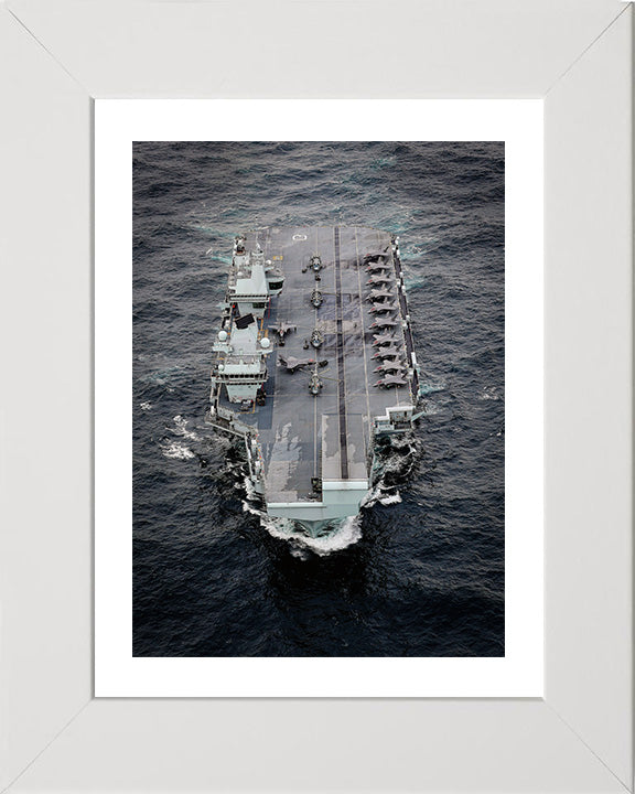 HMS Queen Elizabeth R08 Royal Navy Queen Elizabeth Class Aircraft Carrier Photo Print or Framed Print - Hampshire Prints