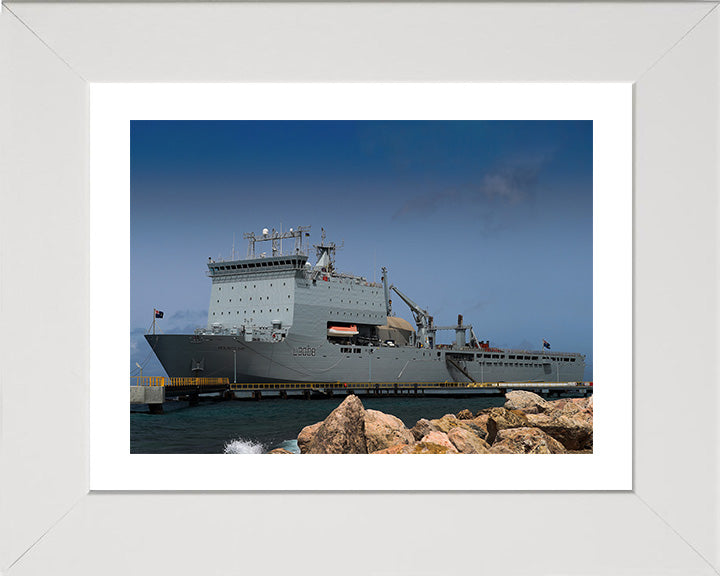 RFA Mounts Bay L3008 Royal Fleet Auxiliary Bay class auxiliary dock landing ship Photo Print or Framed Print - Hampshire Prints