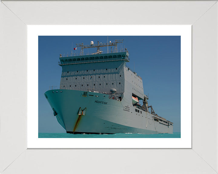 RFA Mounts Bay L3008 Royal Fleet Auxiliary Bay class auxiliary dock landing ship Photo Print or Framed Print - Hampshire Prints