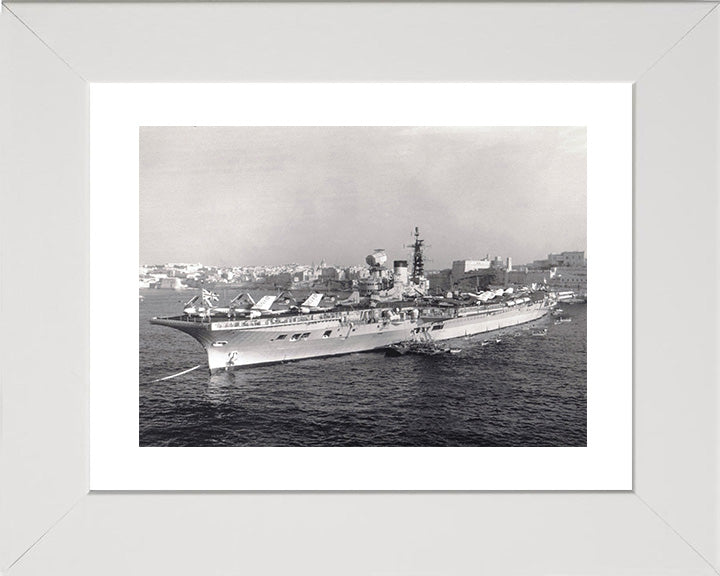 HMS Victorious R38 Royal Navy Illustrious class Aircraft Carrier Photo Print or Framed Print - Hampshire Prints