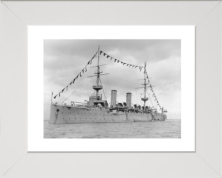 HMS Venus (1895) Royal Navy eclipse Class protected cruiser Photo Print or Framed Print - Hampshire Prints