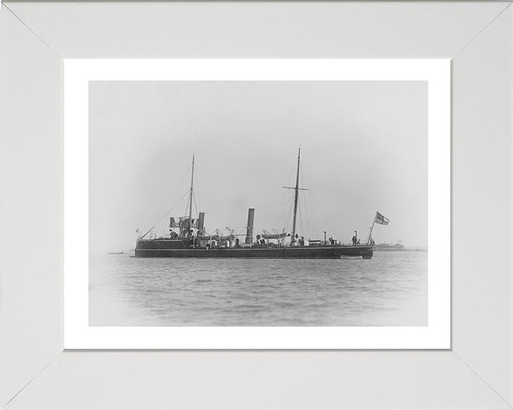 HMS Karrakatta (1889) Royal Navy Sharpshooter class torpedo gunboat Photo Print or Framed Print - Hampshire Prints