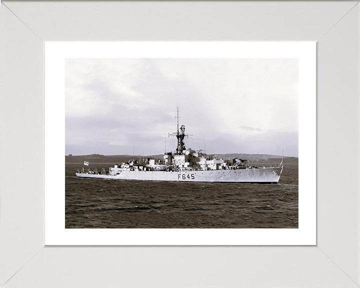 HMS Loch Ruthven K645 (F645) Royal Navy Loch class frigate Photo Print or Framed Print - Hampshire Prints