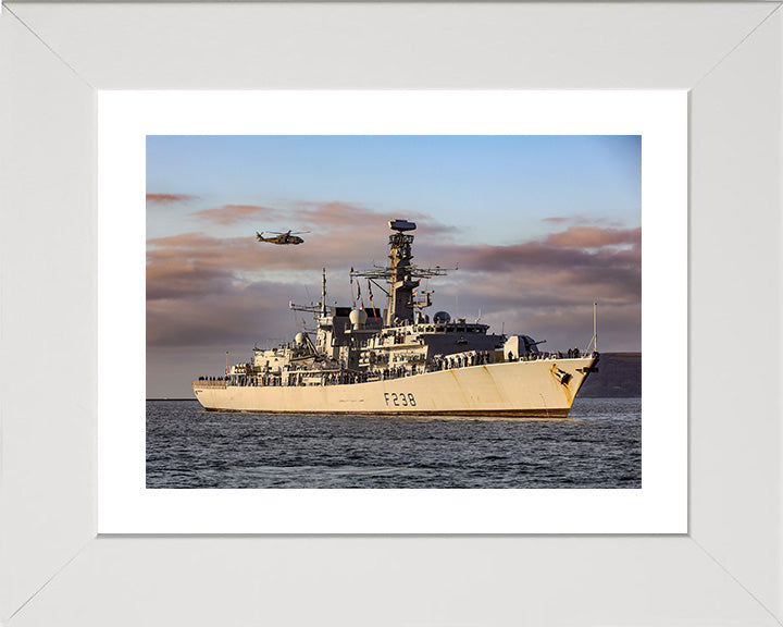 HMS Northumberland F238 Royal Navy type 23 Frigate Photo Print or Framed Print - Hampshire Prints