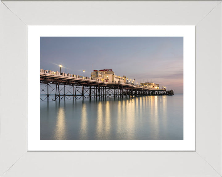 Worthing Pier West Sussex after sunset Photo Print - Canvas - Framed Photo Print - Hampshire Prints