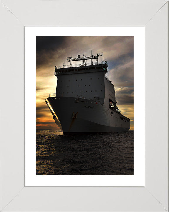 RFA Mounts Bay L3008 Royal Fleet Auxiliary Bay class auxiliary dock landing ship Photo Print or Framed Print - Hampshire Prints