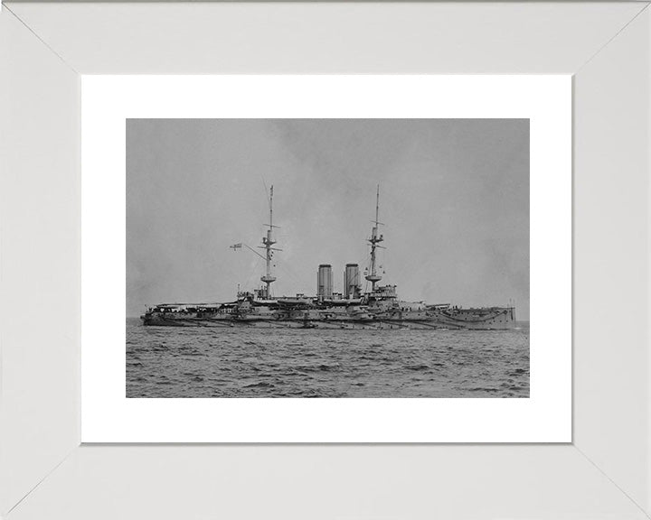 HMS Russell (1901) Royal Navy pre dreadnought Battleship Photo Print or Framed Print - Hampshire Prints