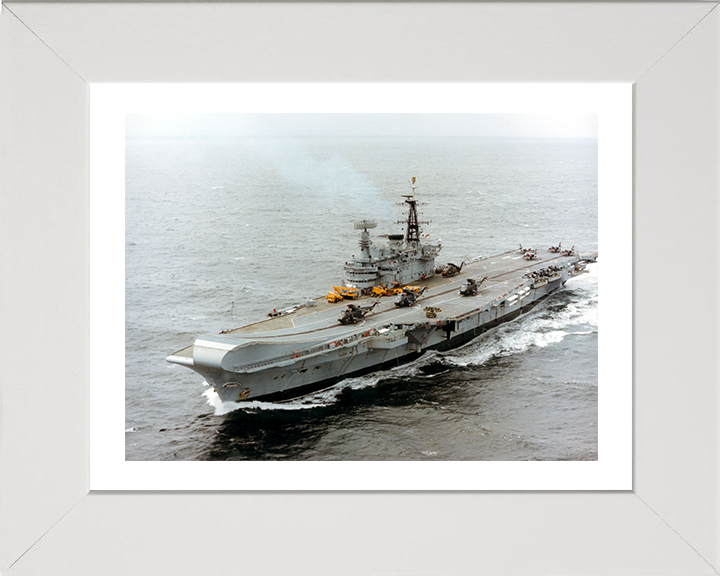 HMS Hermes R12 | Photo Print | Framed Print | Centaur Class | Aircraft Carrier | Royal Navy