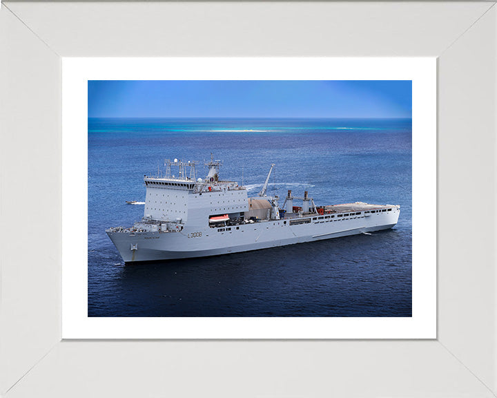 RFA Mounts Bay L3008 Royal Fleet Auxiliary Bay class auxiliary dock landing ship Photo Print or Framed Print - Hampshire Prints