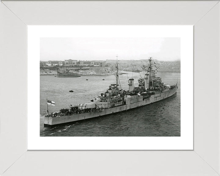 HMS Superb (25) Royal Navy Minotaur class light cruiser Photo Print or Framed Photo Print - Hampshire Prints