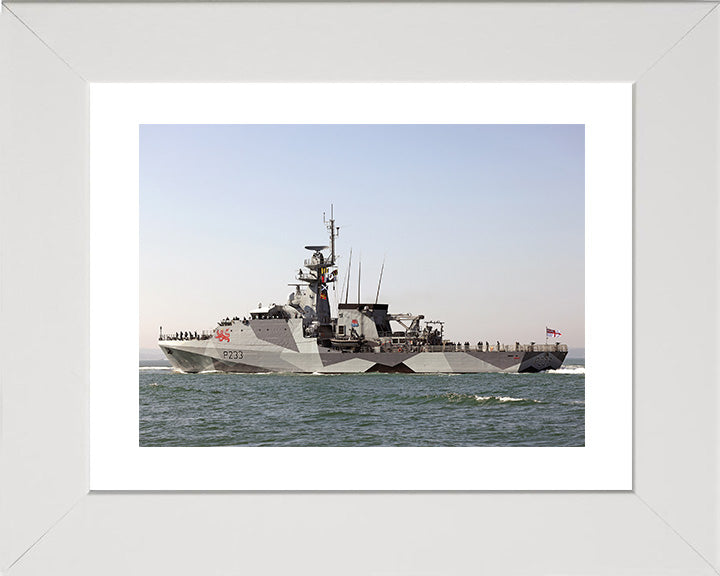 HMS Tamar P233 Royal Navy River class offshore patrol vessel Photo Print or Framed Print - Hampshire Prints