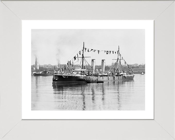 HMS Melampus (1890) Royal Navy Apollo class protected cruiser Photo Print or Framed Print - Hampshire Prints