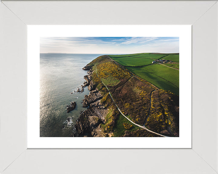 Croyde Bay Devon from above Photo Print - Canvas - Framed Photo Print - Hampshire Prints