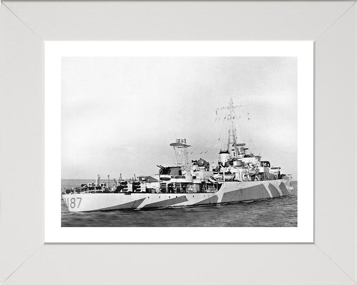 HMS Kite U87 Royal Navy Modified Black Swan Class sloop Photo Print or Framed Print - Hampshire Prints