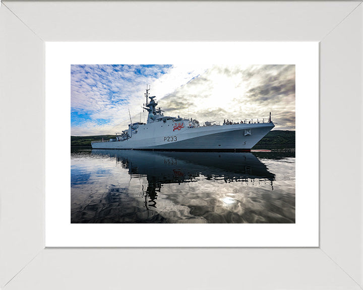 HMS Tamar P233 Royal Navy River class offshore patrol vessel Photo Print or Framed Print - Hampshire Prints