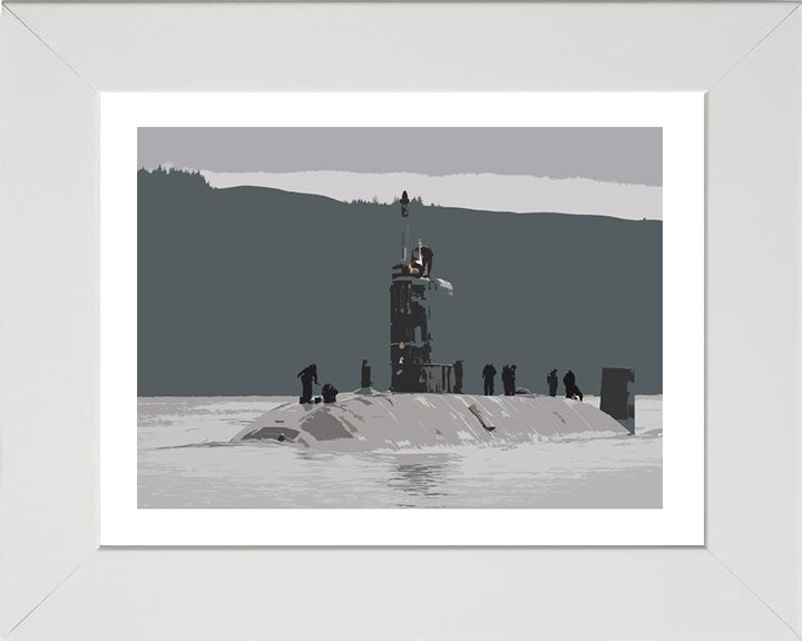 HMS Torbay Submarine artwork Print - Canvas - Framed Print - Hampshire Prints