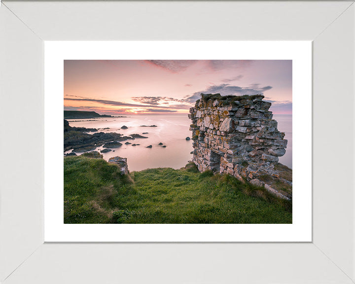 Findlater Castle Aberdeenshire Scotland at sunset Photo Print - Canvas - Framed Photo Print - Hampshire Prints