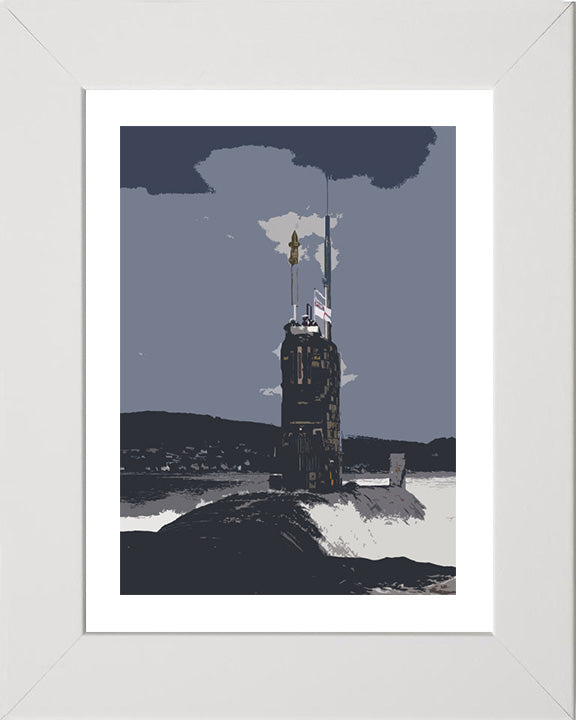 HMS Tireless Submarine artwork Print - Canvas - Framed Print - Hampshire Prints