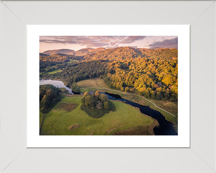 Elterwater the Lake District Cumbria from above Photo Print - Canvas - Framed Photo Print - Hampshire Prints