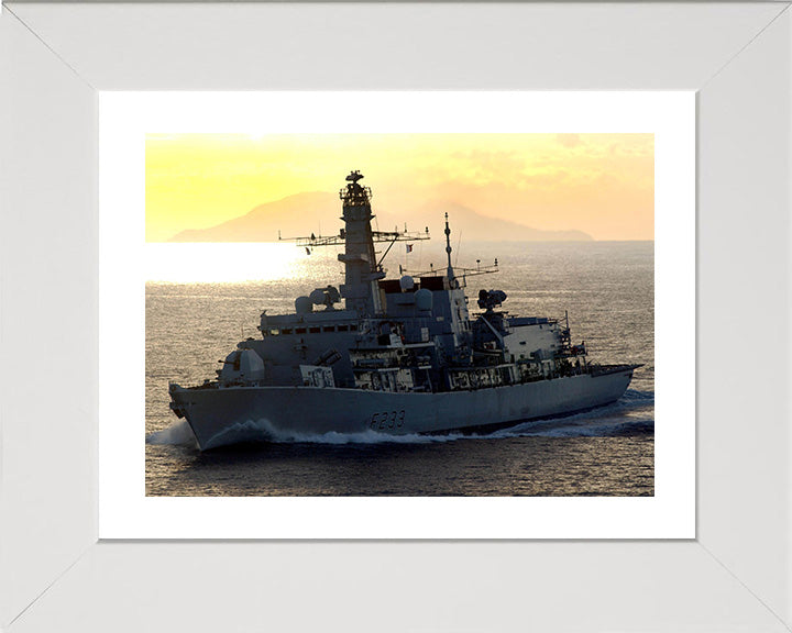 HMS Marlborough F233 Royal Navy type 23 Frigate Photo Print or Framed Print - Hampshire Prints