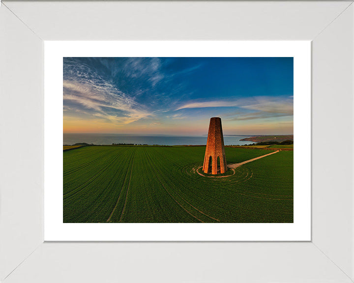 The Daymark Dartmouth Devon at sunset Photo Print - Canvas - Framed Photo Print - Hampshire Prints