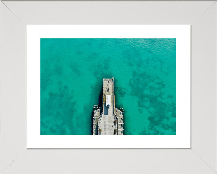 Swanage Pier Dorset from above Photo Print - Canvas - Framed Photo Print - Hampshire Prints