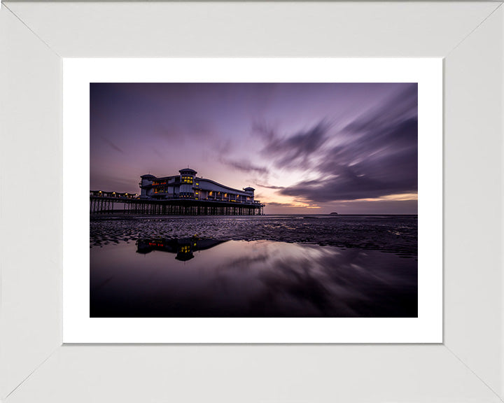 The Grand Pier Weston-super-Mare Somerset at sunset Photo Print - Canvas - Framed Photo Print - Hampshire Prints