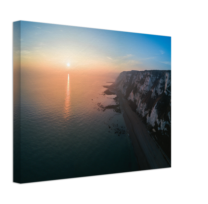 Samphire Hoe Kent at sunset Photo Print - Canvas - Framed Photo Print - Hampshire Prints