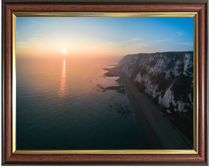 Samphire Hoe Kent at sunset Photo Print - Canvas - Framed Photo Print - Hampshire Prints