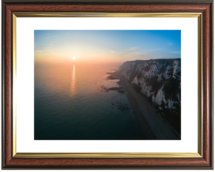 Samphire Hoe Kent at sunset Photo Print - Canvas - Framed Photo Print - Hampshire Prints