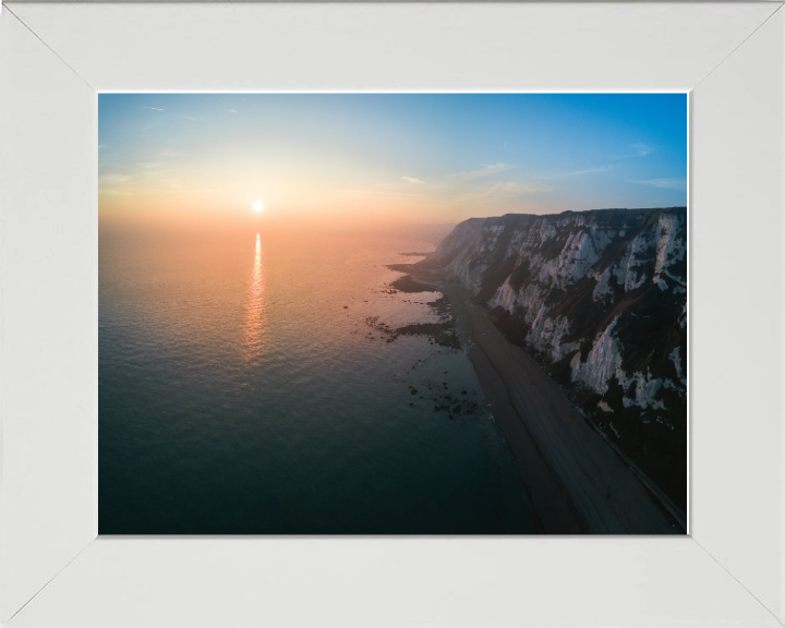 Samphire Hoe Kent at sunset Photo Print - Canvas - Framed Photo Print - Hampshire Prints