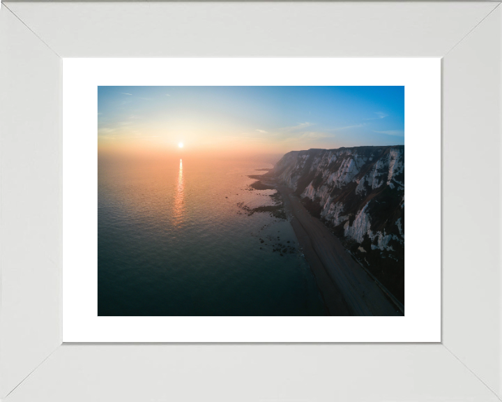 Samphire Hoe Kent at sunset Photo Print - Canvas - Framed Photo Print - Hampshire Prints