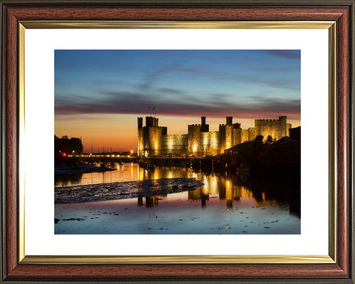 Castell Caernarfon Wales Photo Print - Canvas - Framed Photo Print - Hampshire Prints