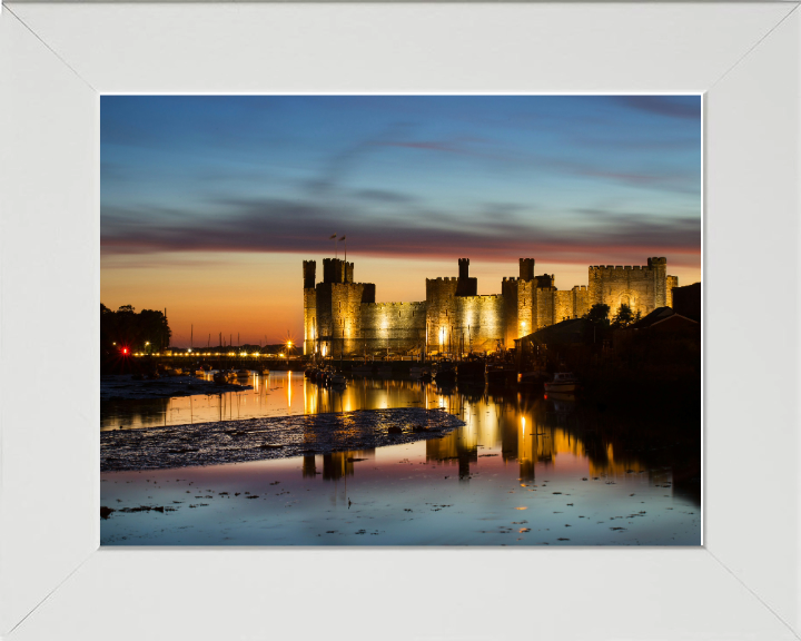 Castell Caernarfon Wales Photo Print - Canvas - Framed Photo Print - Hampshire Prints