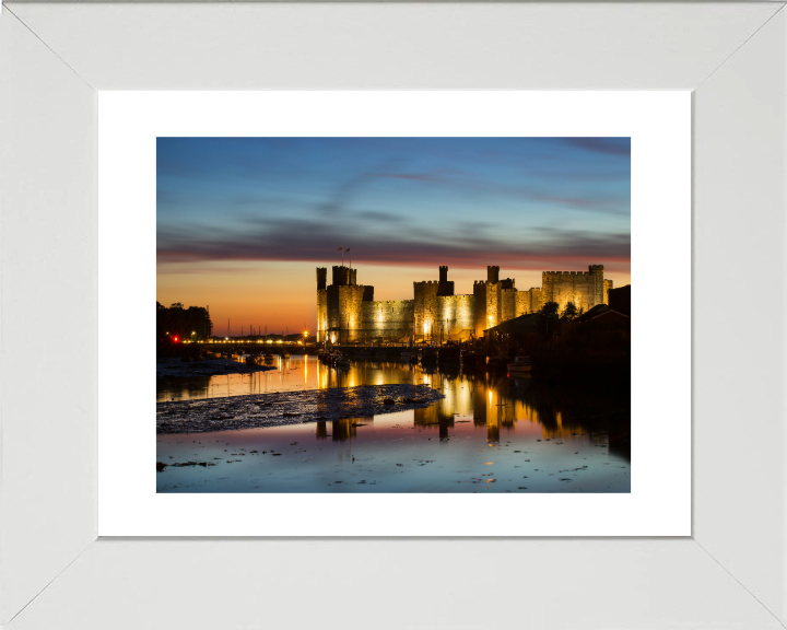 Castell Caernarfon Wales Photo Print - Canvas - Framed Photo Print - Hampshire Prints