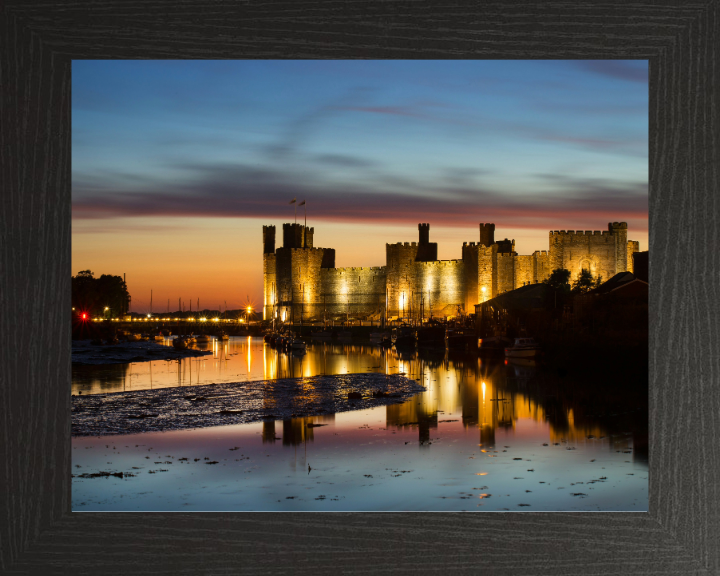 Castell Caernarfon Wales Photo Print - Canvas - Framed Photo Print - Hampshire Prints