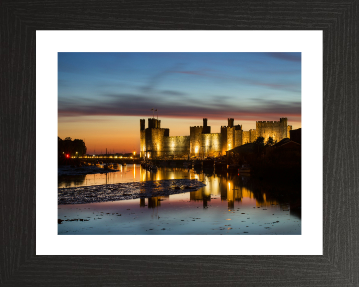 Castell Caernarfon Wales Photo Print - Canvas - Framed Photo Print - Hampshire Prints