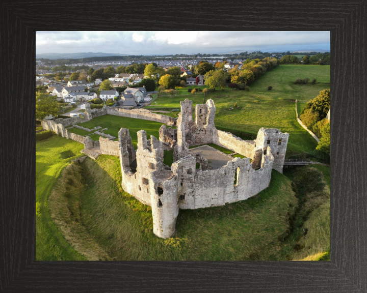 Coity Castle in Wales from above Photo Print - Canvas - Framed Photo Print - Hampshire Prints